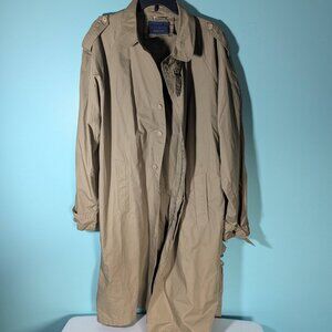 Vintage‎ Cooper Size Xl Light Brown Trenchcoat Made in Bangladesh